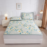 冰豆豆数码印花凉席三件套-花语清风1.8m