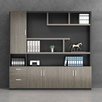 德诚和(DECHENGHE)多功能办公柜简约设计高承重耐用静音滑轨五层存储德诚和木质文件柜背景柜办公室档案资料柜储物柜