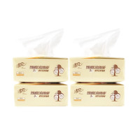 清风萌宠系列亲肤抽纸100抽4联包(黑色)1提 AR42STM1(影)