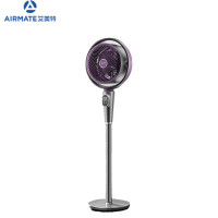 艾美特(AIRMATE) 32档直流变频 黄金环减震0噪感负离子净化除菌 AI智能语音摇头电风扇 AIR12灰紫色