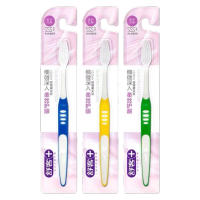 舒客弹力护龈牙刷 3支装 颜色款式随机发货