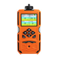 爱德克斯(EDKORS)泵吸式四合一气体检测仪可燃氧气硫化氢CO有害有限密闭空间报警器