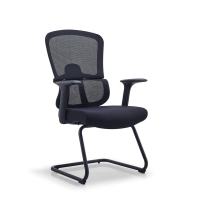 德诚和人体工学会议椅弓形椅 黑色网布