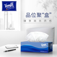 得宝(Tempo)抽纸/盒抽3层90抽*4盒高端面巾纸(5件起订)