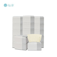 柚家竹纤维纸巾 尊享版3层130抽18包/箱22776(影)