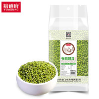 裕道府 有机绿豆(发豆芽 打豆浆 杂粮 粗粮 大米伴侣 真空装)500g