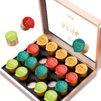 [润虎]满堂鸿运 正山小种金骏眉铁观音茉莉花茶礼盒160克(8克*20罐)/套(影)