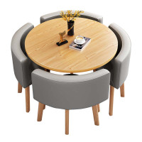 德诚和洽谈桌椅一桌四椅组合