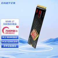 忆捷 2TB SSD固态硬盘 M.2接口PCIe 4.0 x4长江存储晶圆 国产TLC颗粒 台式机笔记本GS80