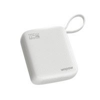 沃品WOPOW 小冰砖快充自带线移动电源10000毫安 LQ12Pro(3C认证可上飞机)