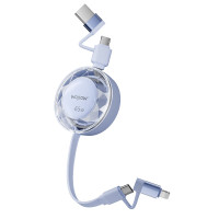 沃品 WOPOW 二拖二伸缩数据线 LC030