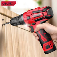 得力工具DL6271锂电钻12V35N.m2Ah单电高同心度(红)(把)