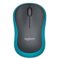 罗技M186 无线鼠标(黑色蓝边)