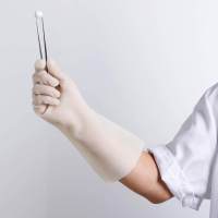 美丽雅白丁腈耐用加长手套(1双入)HC075016(6件起拍)