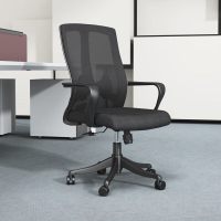 德诚和DCH-BGY1035人体工学电脑椅办公椅经理椅职员椅会议椅可升降黑色中背转椅