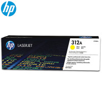惠普(hp)LaserJetCF382A黄色硒鼓 312A(适用HP Color LaserJet MFP M476)标签打印耗材