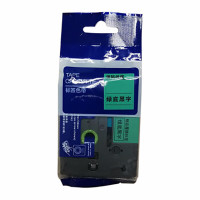 鑫诚达 TZ-741 18mmX8m 绿底黑字 色带 (计价单位:盒) 绿色
