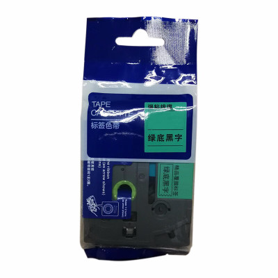 鑫诚达 TZ-711 6mmX8m 绿底黑字 色带 (计价单位:盒) 绿色