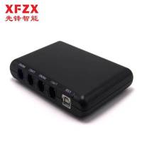 先锋智能XFZX 电话录音盒 XF-USB2Z 座机录音 来电弹屏 通话录音系统管理 2路录音盒 黑色