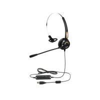 先锋智能XFZX 话务耳机 XF-DN330 单耳头戴式 降噪 3.5mm双孔插头 黑色