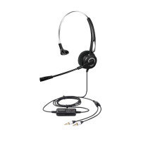 先锋智能XFZX 话务耳机 XF-DN310 双耳头戴式 降噪 USB插头 黑色