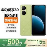 [国家补贴]HUAWEI 华为畅享80 512GB 原野绿 6620mAh巨鲸长续航,玄甲机身 双五星超耐摔手机