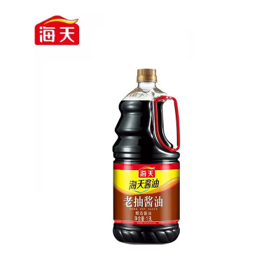 海天老抽酱油1.9l/桶 家用红烧炒菜酿造黄豆酱油调味品调料商用 海天老抽酱油1.9L*1桶