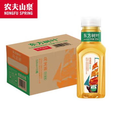 农夫山泉 东方树叶乌龙茶335ml*15瓶无糖饮料 茶饮料 整箱装