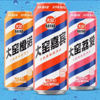 大窑汽水 大窑嘉宾0脂肪(原味/橙味/荔枝味)碳酸饮料整箱汽水500ml* 20罐   6箱