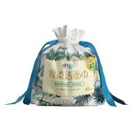 心相印棉柔系列60片装洗脸巾(卷式袋装)