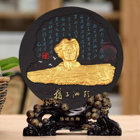 湖南长沙旅游纪念品橘子洲头炭雕工艺品商务外事文创商会礼品摆件