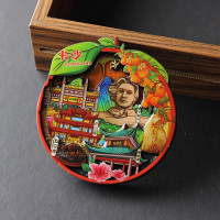 湖南城市冰箱贴长沙张家界衡山凤凰古城国潮旅游景点伴手礼纪念品