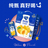 蒙牛 纯甄黄桃果粒风味酸奶 200g*10盒