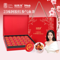 福东海 25味阿胶红参玫瑰女神茶礼盒450g[特添阿胶]女性送礼养生茶