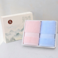 洁丽雅柔彩全棉面巾两件套