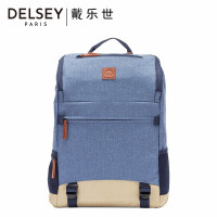 DELSEY休闲电脑双肩包 00001560002 蓝色