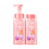 蓝月亮净享泡沫沐浴露水润型柚香茉莉520ml+瓶补520ml