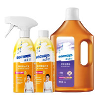 水卫士厨房重油污净×2瓶+家居除菌液×1瓶