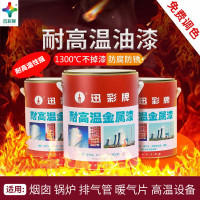 迅彩环保墙面漆优质内墙涂料5L装防霉耐擦洗低气味家居好选择迅彩 400度 0.8kg 耐高温油漆 银色 (计价单位:桶