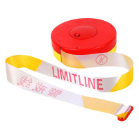 巨成 5cm*100m 可伸缩盘式交通警示线 黄白相间 (计价单位:盘)