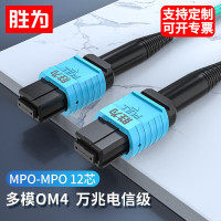 胜为(shengwei) FMPP-1205 多模12芯 MPO-MPO OM4 5米 光纤跳线