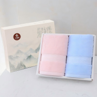 洁丽雅柔彩全棉面巾两件套