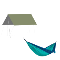 趣游帮错山户外组合套餐(方形天幕 MS808+户外吊床(单人)
