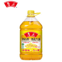 鲁花 食用油 5S 一级 物理压榨 花生油4L