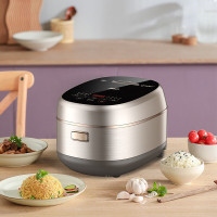 爱仕达白色方形电饭煲4L铝合金内胆底盘加热机械式控制支持预约功能家用2-4人