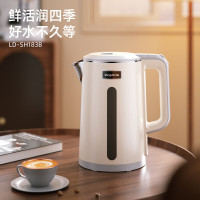 龙的(longde)电热水壶 电水壶烧水壶 不锈钢热水壶 双层防烫 LD-SH183B