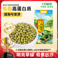 十月稻田 绿豆 500g 一级 低脂粗粮 东北杂粮 绿豆汤 可发豆芽 豆浆豆
