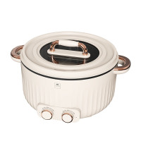 康宁 CORNING 电火锅 WK-GYY4006/KZ 2000W 大容量4升机械控温 不锈钢内胆 家用多功能智能煮食神器