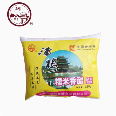 苏宁宜品浦楼糯米香醋320g*1袋糯米酿造酸香自然