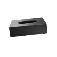 洁能尚 JNS-ZJH1731 200mm*120mm*60mm 黑色平纹皮质纸巾盒(计价单位:个)黑色